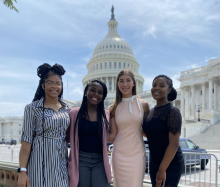 Sharon Murray, Alandria Kennedy, Samantha Reilly and Mikayla Ferguson
